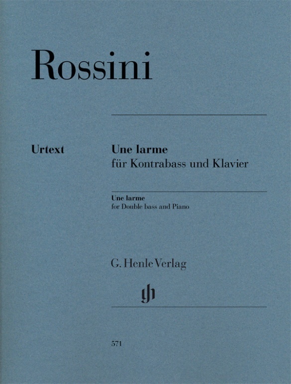 Cover: 9790201805719 | Rossini, Gioachino - Une larme für Kontrabass und Klavier | Glöckler
