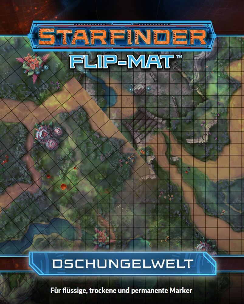 Cover: 4260630770254 | Starfinder Flip-Mat: Dschungelwelt | Jason Bulmahn | Spiel | Deutsch