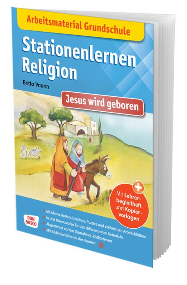 Cover: 9783769824742 | Arbeitsmaterial Grundschule. Stationenlernen Religion: Jesus wird...