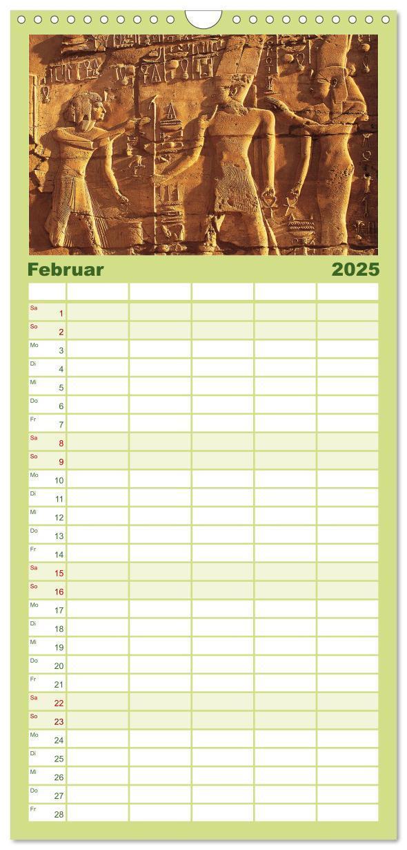 Bild: 9783457123072 | Familienplaner 2025 - Ägypten mit 5 Spalten (Wandkalender, 21 x 45...