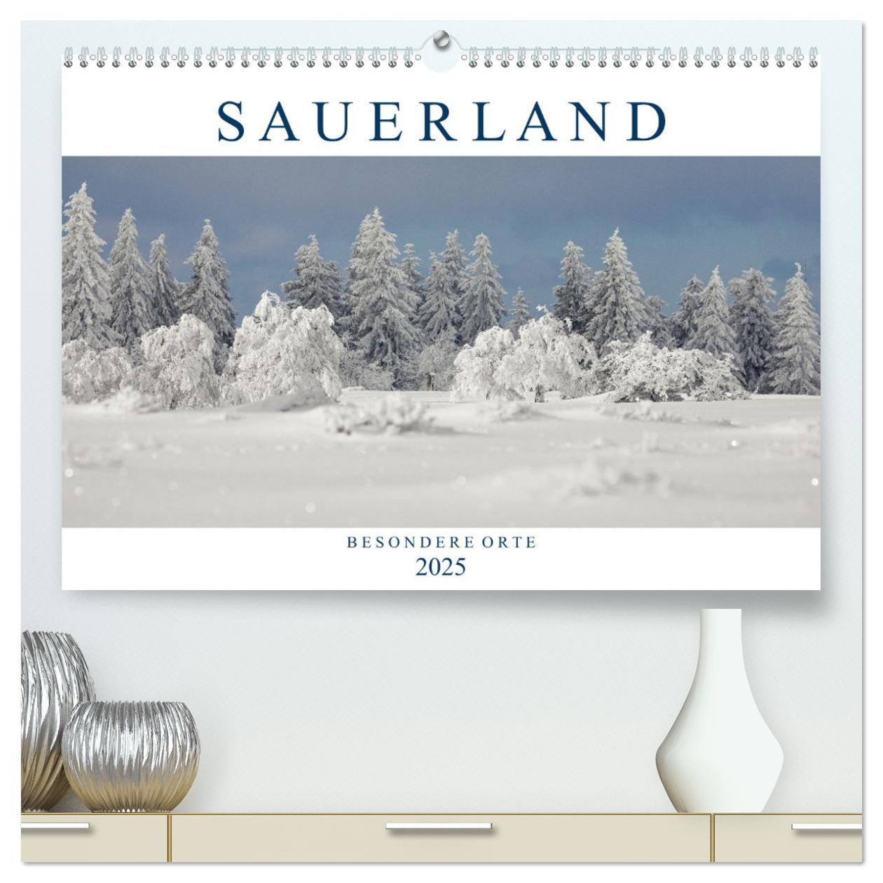 Cover: 9783383989728 | SAUERLAND - Besondere Orte (hochwertiger Premium Wandkalender 2025...