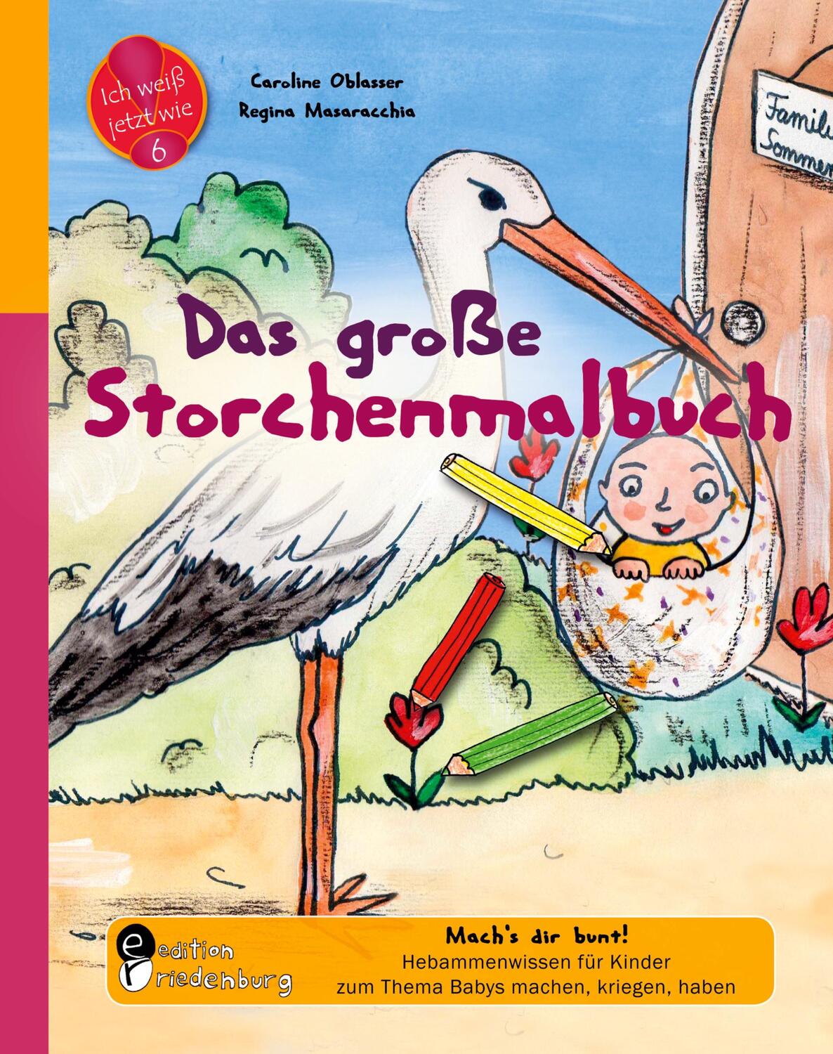 Cover: 9783990820940 | Das große Storchenmalbuch - Mach's dir bunt! Hebammenwissen für...
