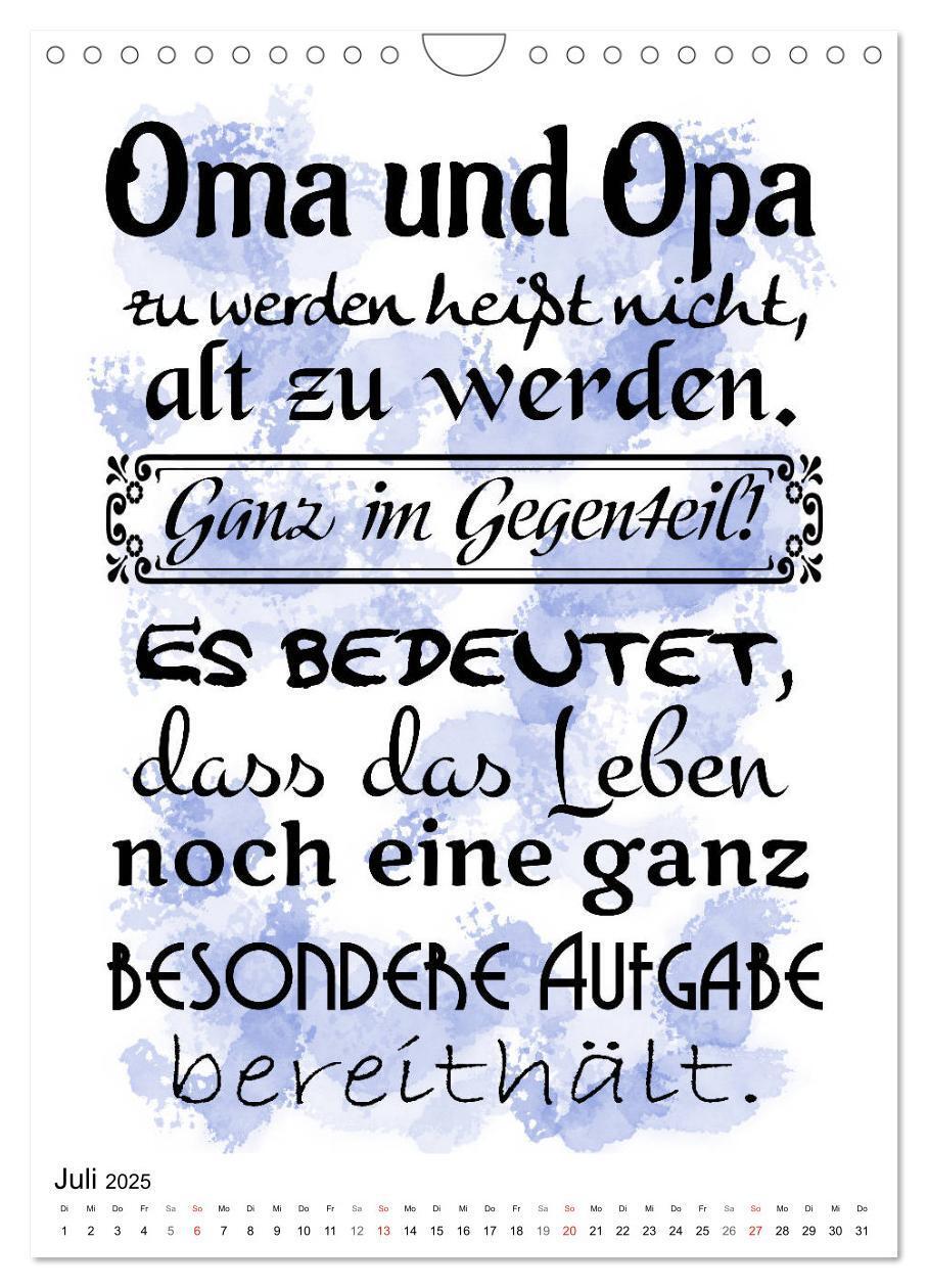 Bild: 9783435939343 | Oma und Opa, die Helden unserer Kindheit (Wandkalender 2025 DIN A4...