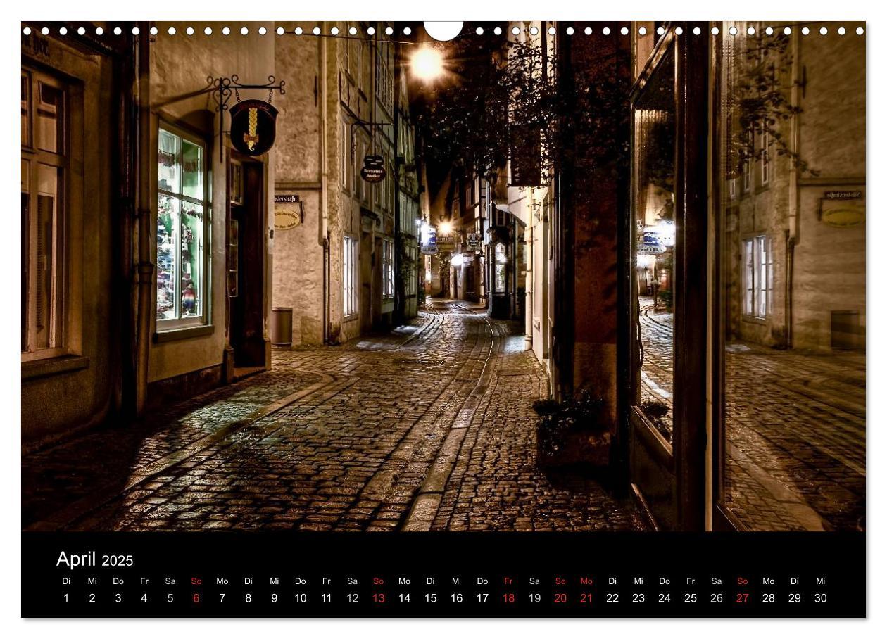 Bild: 9783435740062 | Bremen bei Nacht (Wandkalender 2025 DIN A3 quer), CALVENDO...