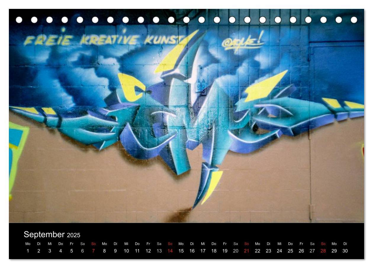 Bild: 9783435769926 | Graffiti - Kunst aus der Dose (Tischkalender 2025 DIN A5 quer),...