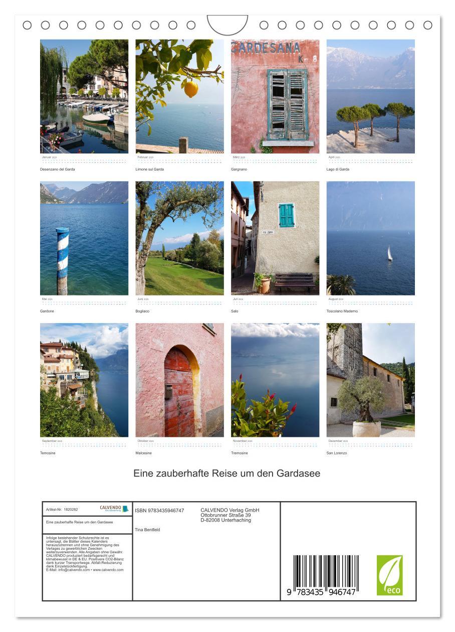 Bild: 9783435946747 | Eine zauberhafte Reise um den Gardasee (Wandkalender 2025 DIN A4...