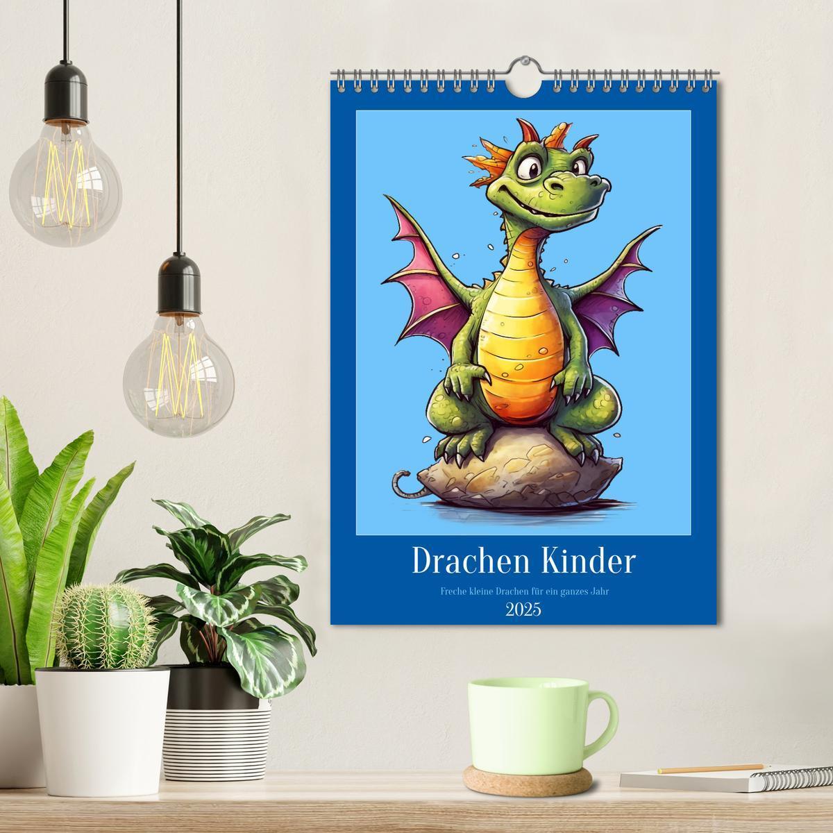 Bild: 9783435869343 | Drachen Kinder (Wandkalender 2025 DIN A4 hoch), CALVENDO...