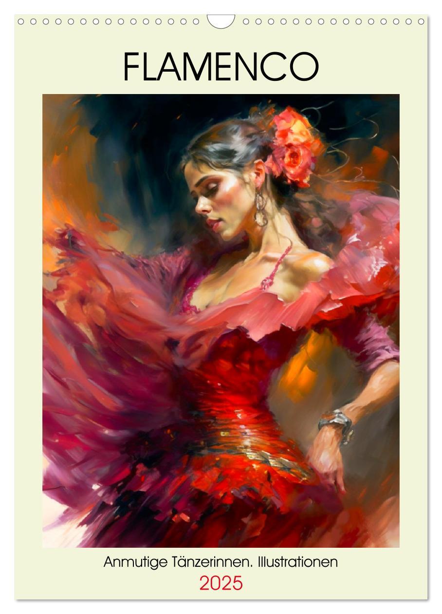 Cover: 9783435872268 | Flamenco. Anmutige Tänzerinnen. Illustrationen (Wandkalender 2025...