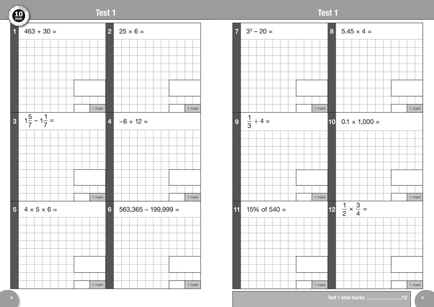 Bild: 9780008335885 | Letts Ks2 Sats Success - Ks2 Maths Arithmetic Sats 10-Minute Tests