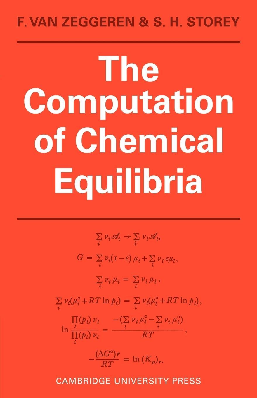 Cover: 9780521172257 | The Computation of Chemical Equilibria | Van Zeggeren F (u. a.) | Buch