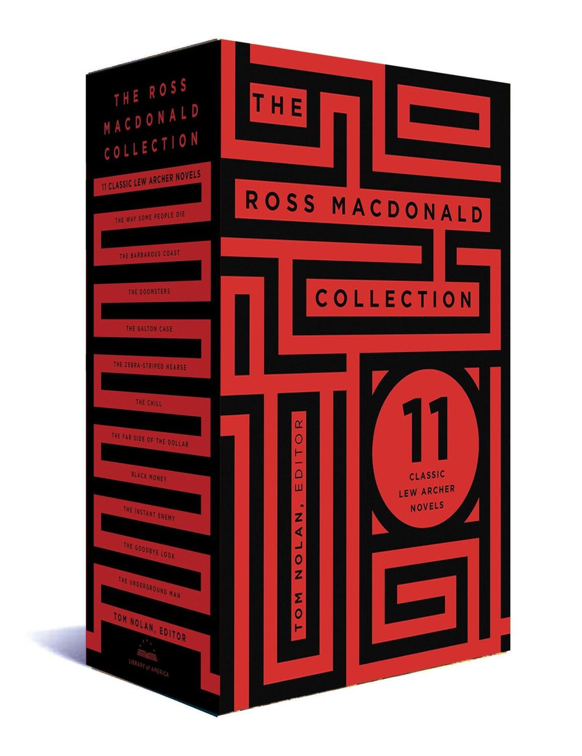 Cover: 9781598535525 | The Ross Macdonald Collection | A Library of America Boxed Set | Nolan