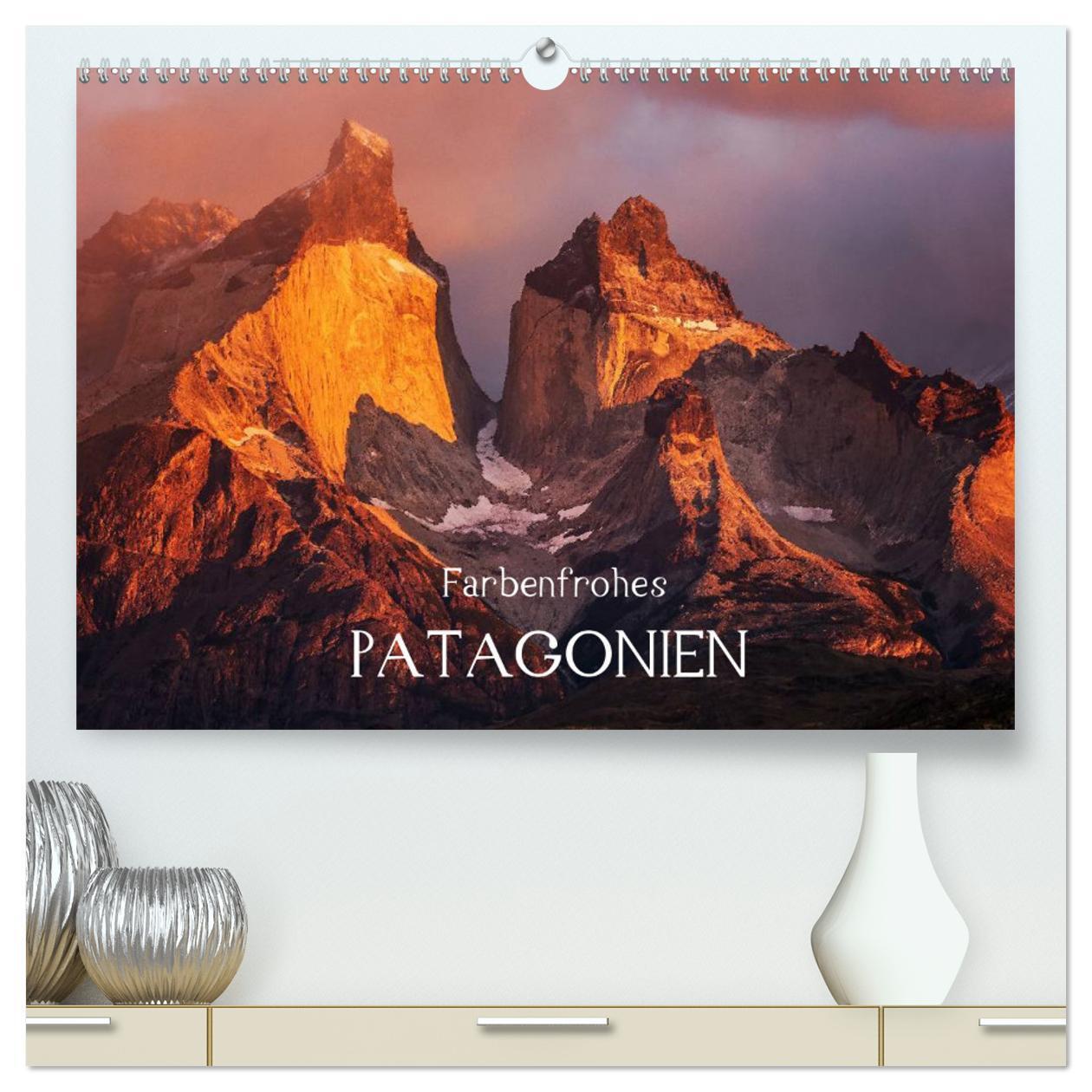 Cover: 9783383389795 | Farbenfrohes Patagonien (hochwertiger Premium Wandkalender 2024 DIN...