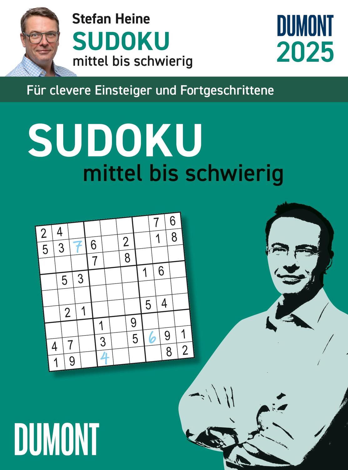 Cover: 4250809653822 | Stefan Heine Sudoku mittel bis schwierig 2025 - Tagesabreißkalender...