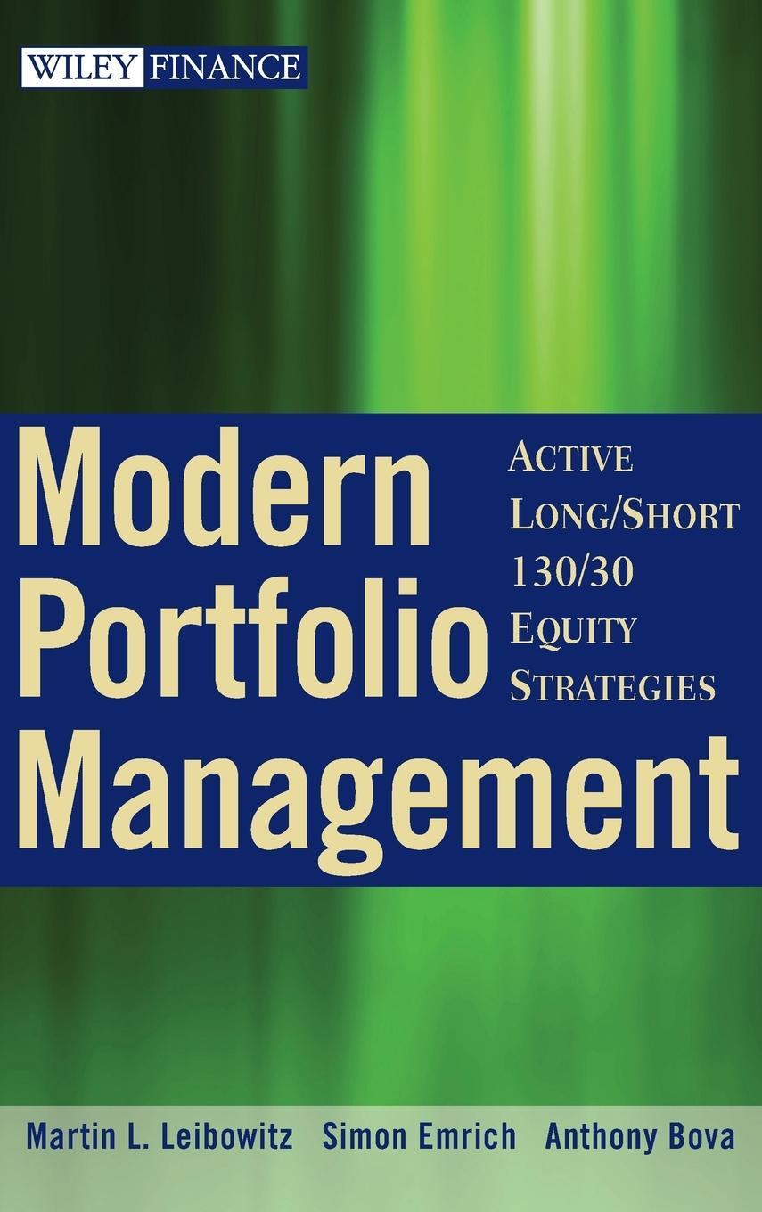 Cover: 9780470398531 | Portfolio Management | Leibowitz (u. a.) | Buch | 544 S. | Englisch