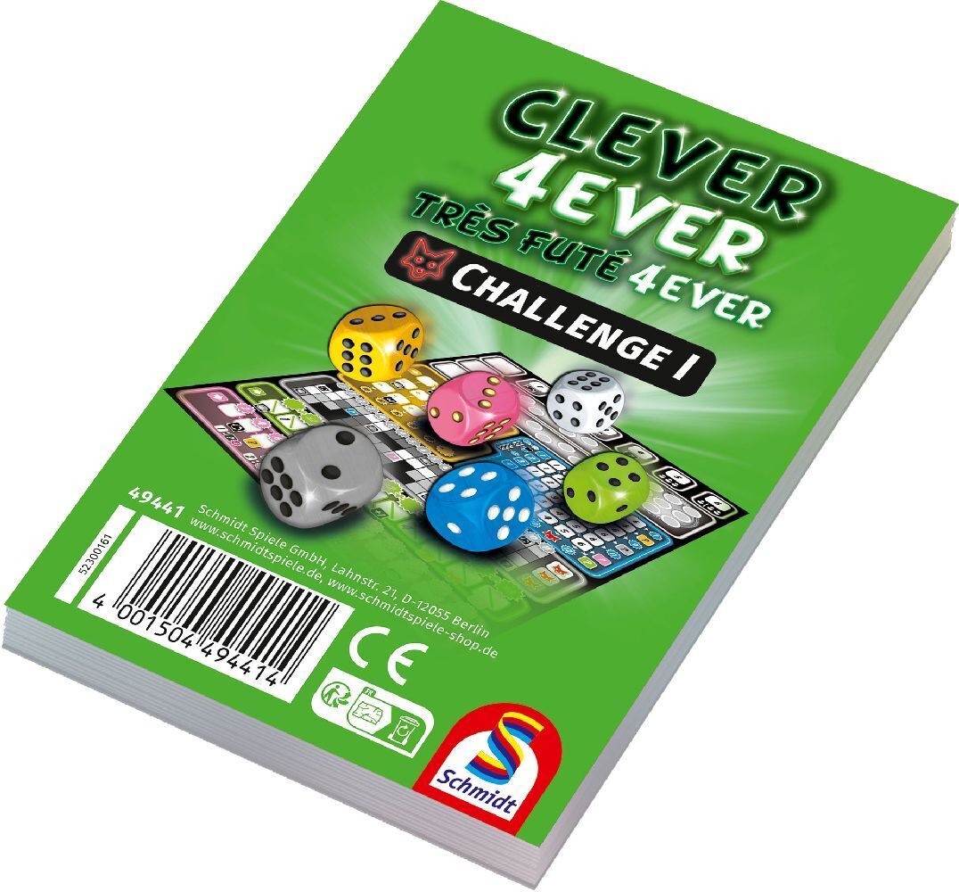 Cover: 4001504494414 | Clever 4ever, Challenge Block, 12 Stück | Familienspiele Klein &amp; Fein