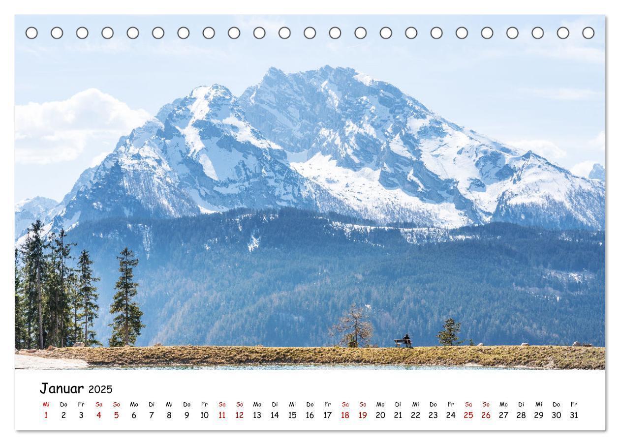 Bild: 9783435007356 | Schönste Berge der Alpen (Tischkalender 2025 DIN A5 quer), CALVENDO...