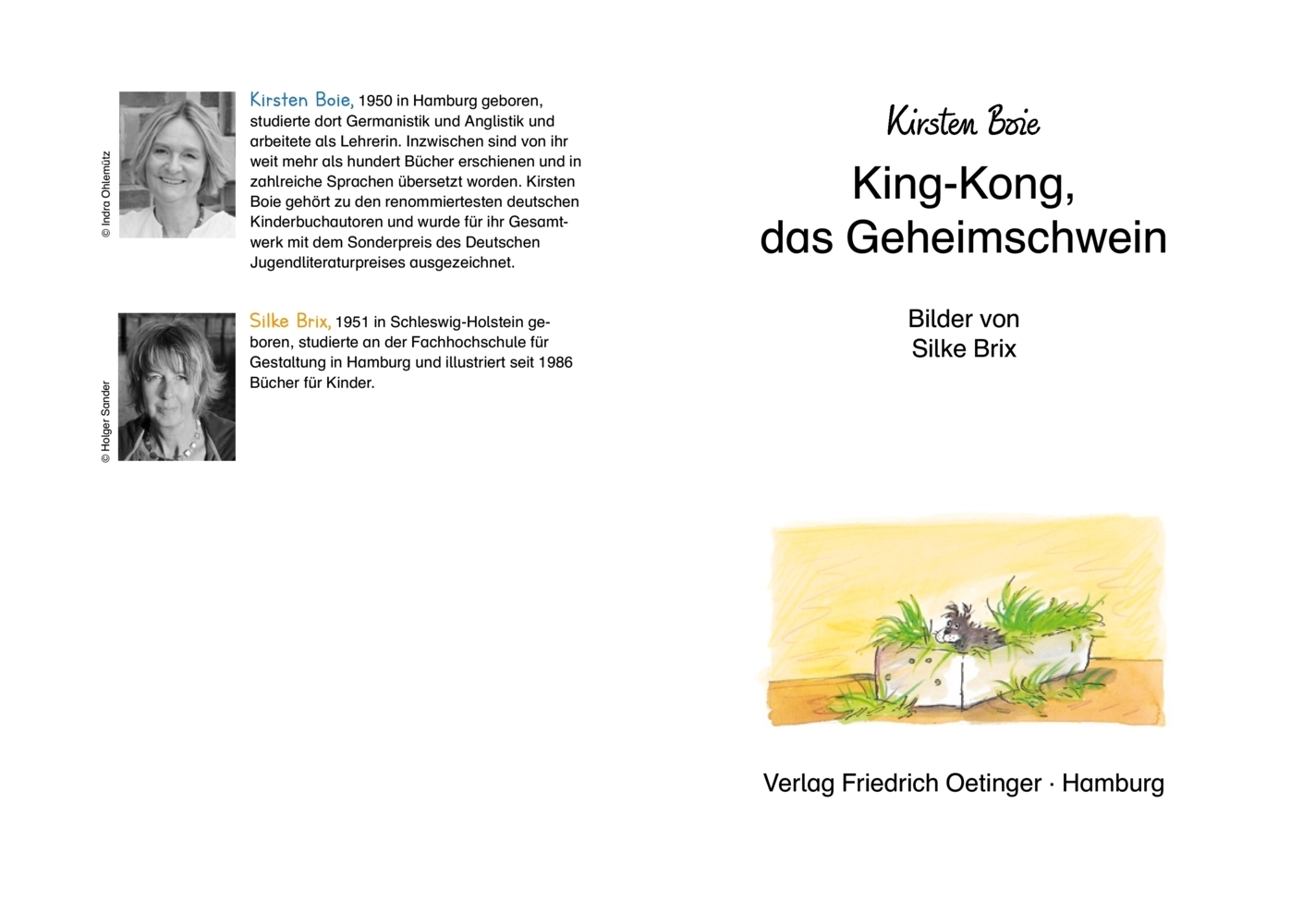 Bild: 9783789111006 | King-Kong, das Geheimschwein | Lesestarter. 3. Lesestufe | Boie | Buch