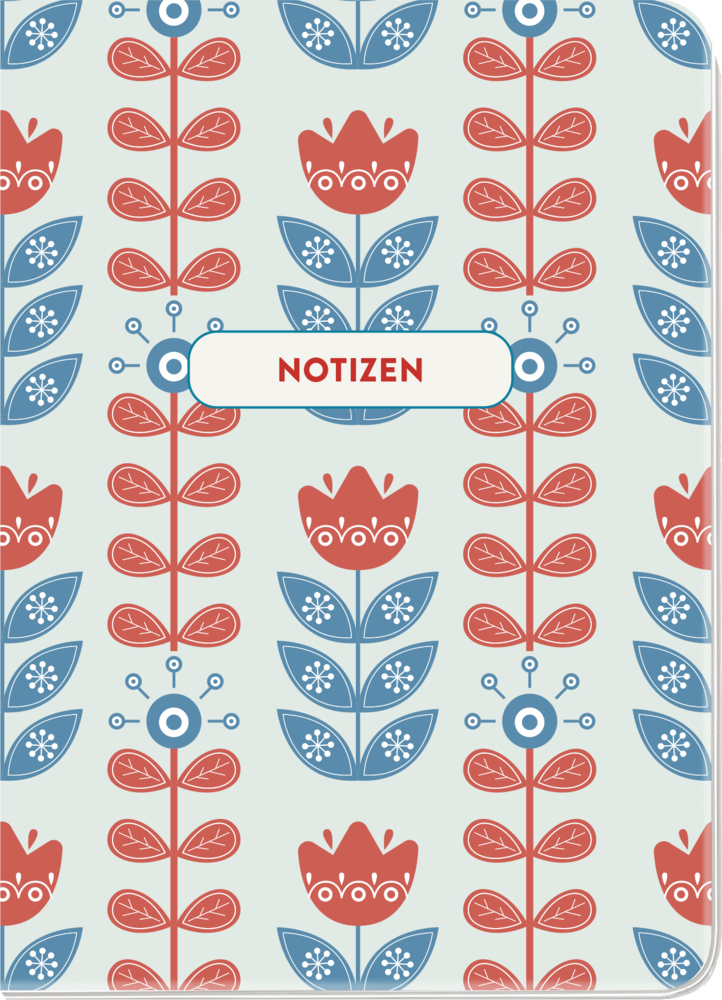 Cover: 4036442010976 | Notizheft Midsommar Blumen (blau) | Groh Verlag | Deutsch | 2023