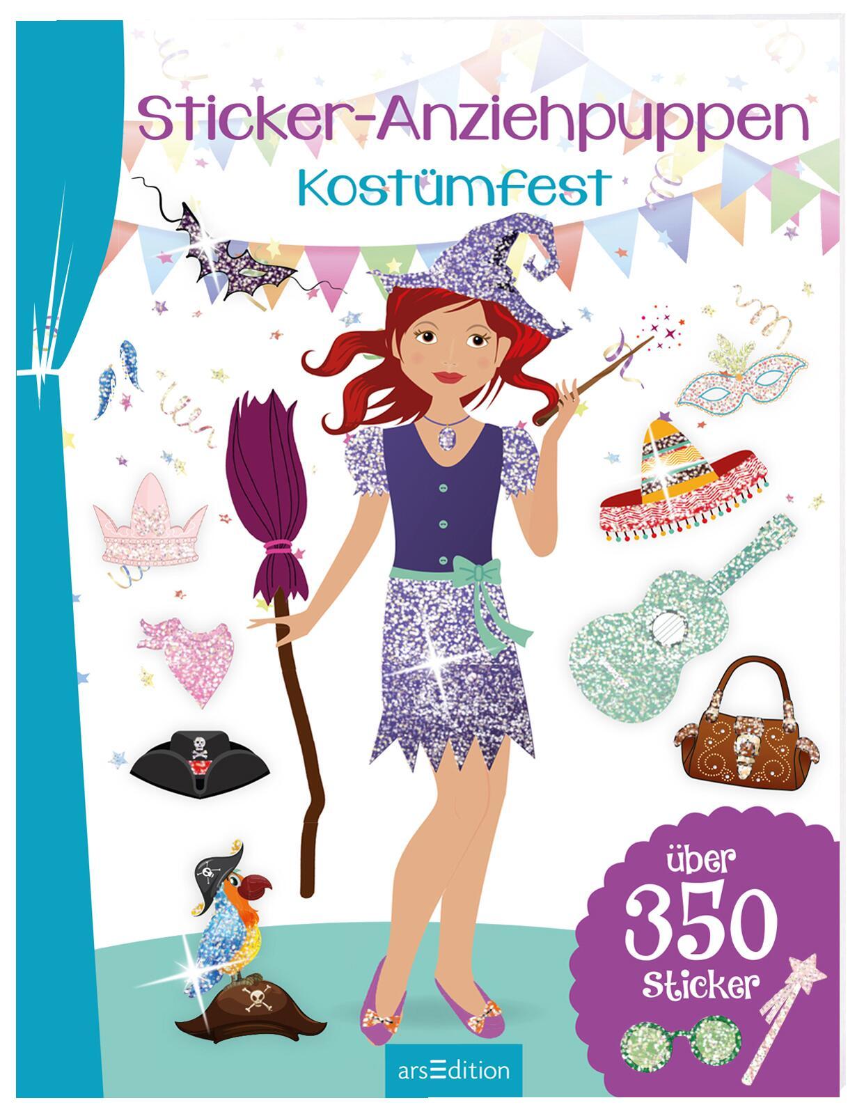 Bild: 9783845817392 | Sticker-Anziehpuppen - Kostümfest | Taschenbuch | Sticker-Anziehpuppen