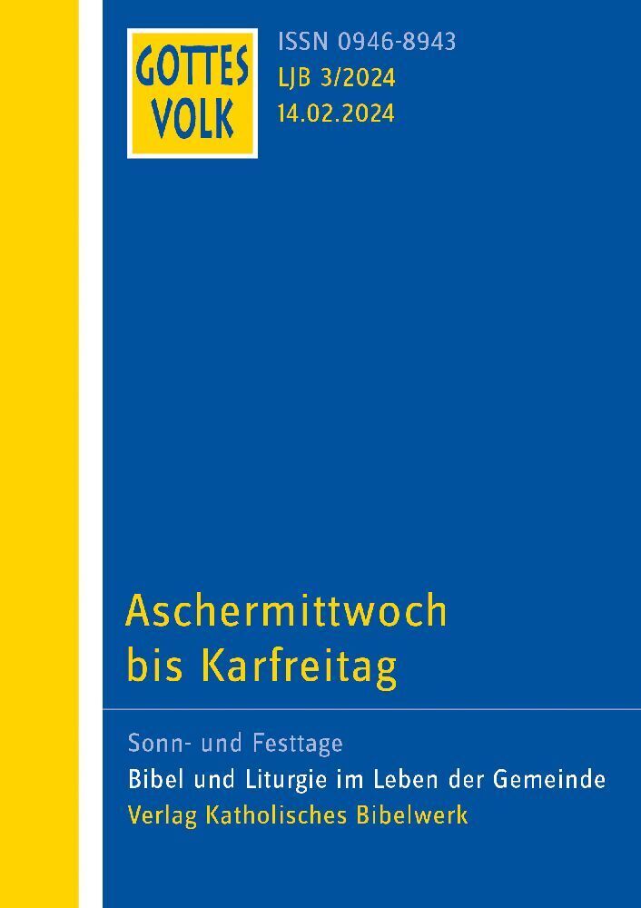 Cover: 9783460268234 | Gottes Volk LJ B3/2024 | Achermittwoch bis Karfreitag | Taschenbuch