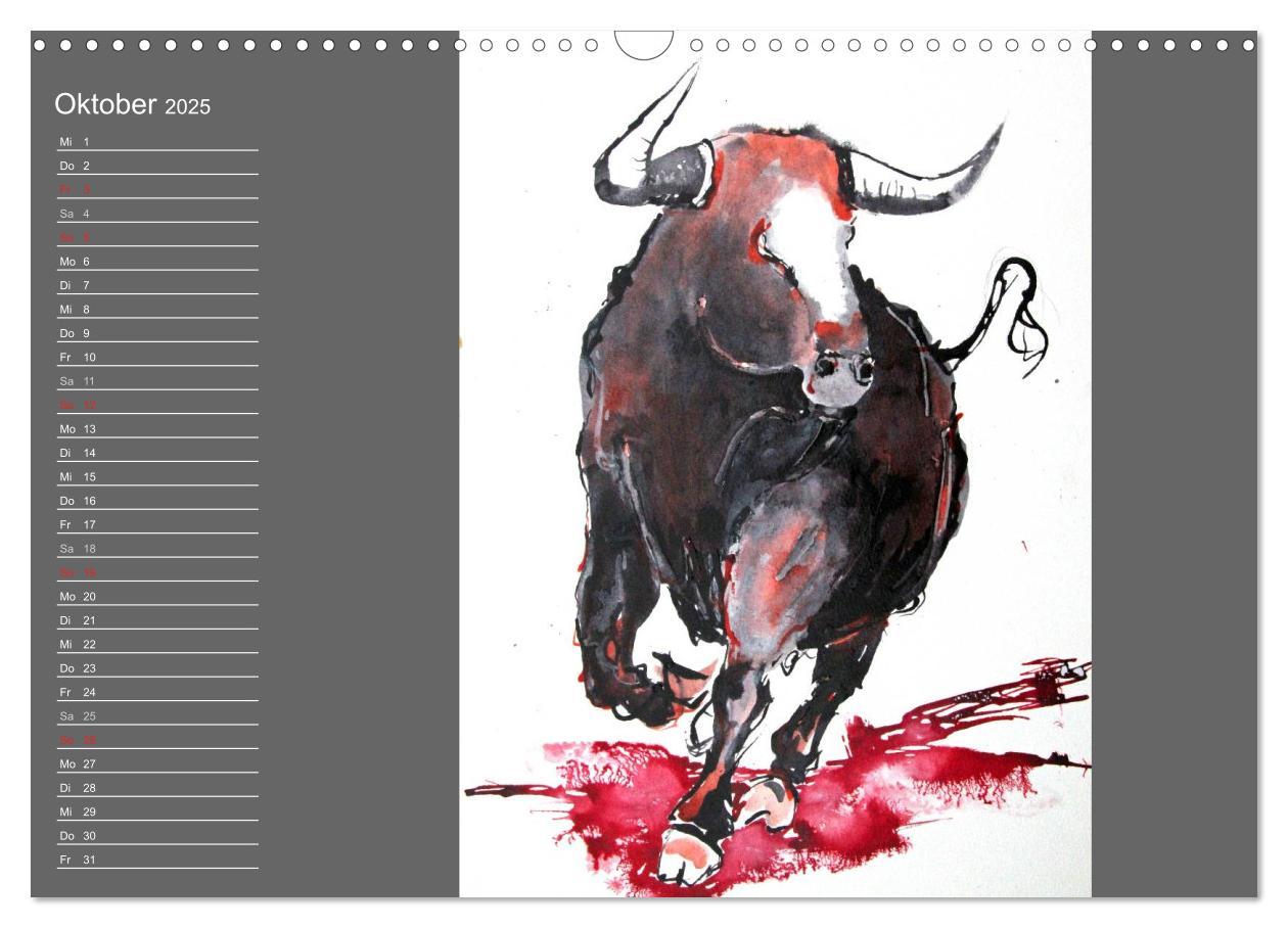 Bild: 9783435625406 | Sternbild Stier (Wandkalender 2025 DIN A3 quer), CALVENDO...