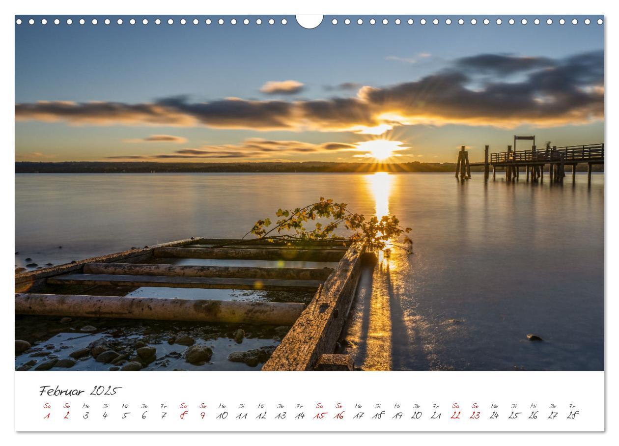 Bild: 9783435088294 | Sonnenuntergang am Ammersee (Wandkalender 2025 DIN A3 quer),...