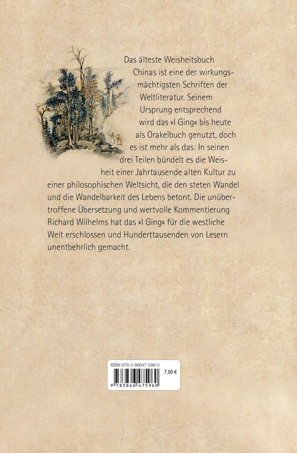 Bild: 9783866475960 | I Ging. Das Buch der Wandlungen | Richard Wilhelm | Buch | 688 S.