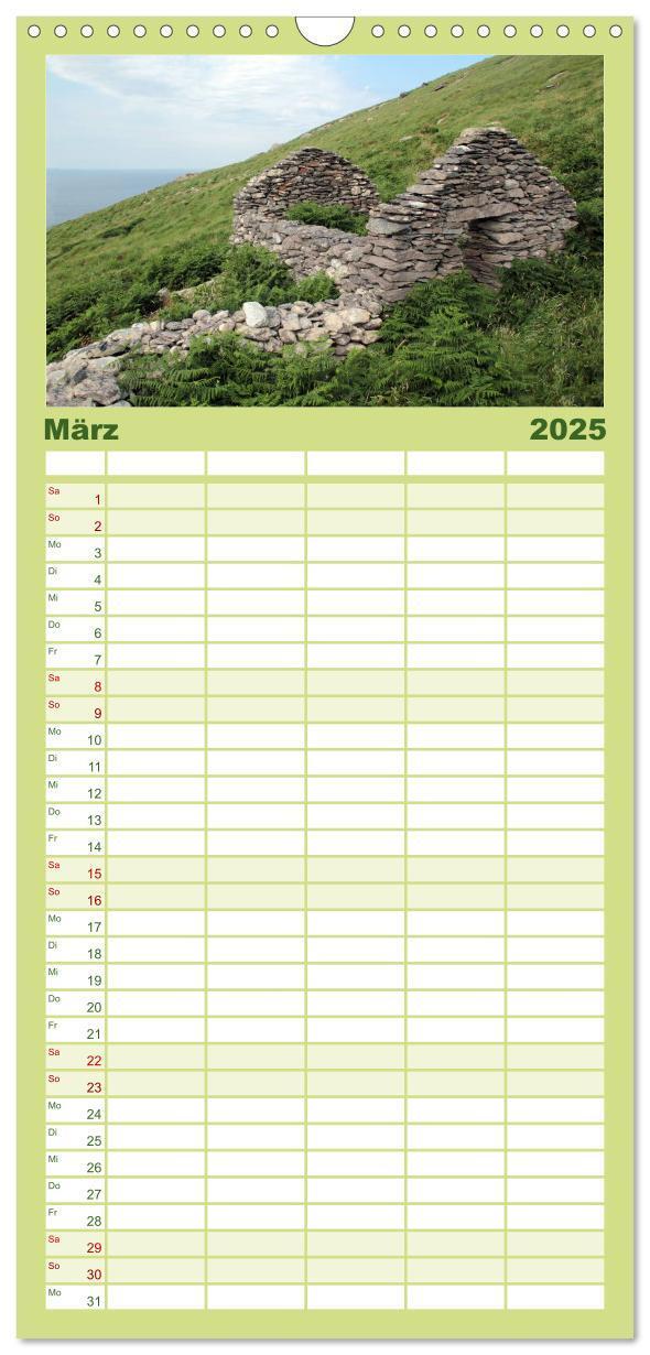 Bild: 9783457110768 | Familienplaner 2025 - Irland mit 5 Spalten (Wandkalender, 21 x 45...