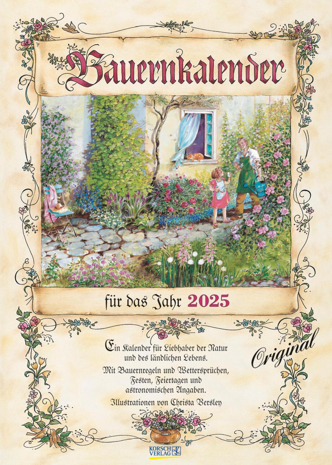 Cover: 9783731876311 | Bauernkalender 2025 | Verlag Korsch | Kalender | 13 S. | Deutsch
