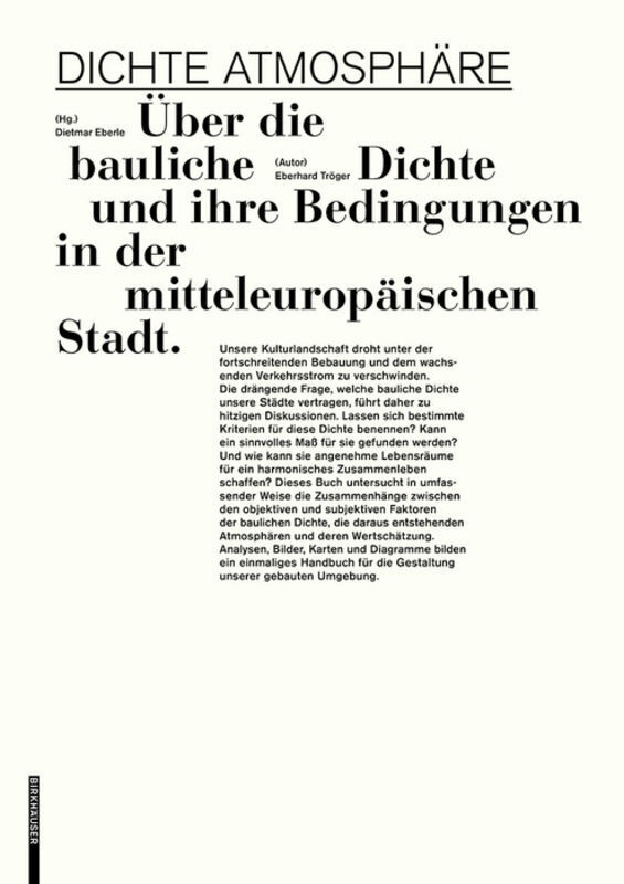 Cover: 9783035614831 | Dichte Atmosphäre | Dietmar Eberle (u. a.) | Buch | 2017