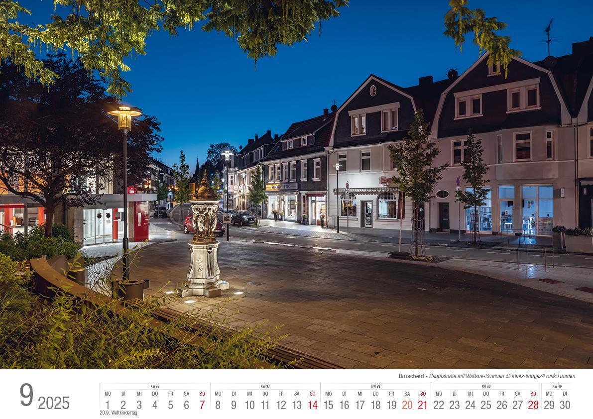 Bild: 9783965352292 | Burscheid 2025 Bildkalender A3 quer, spiralgebunden | Holger Klaes