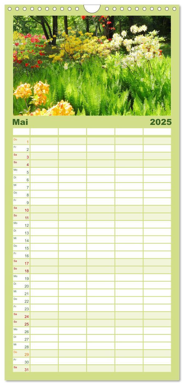 Bild: 9783457100653 | Familienplaner 2025 - Urlaub im Garten mit 5 Spalten (Wandkalender,...