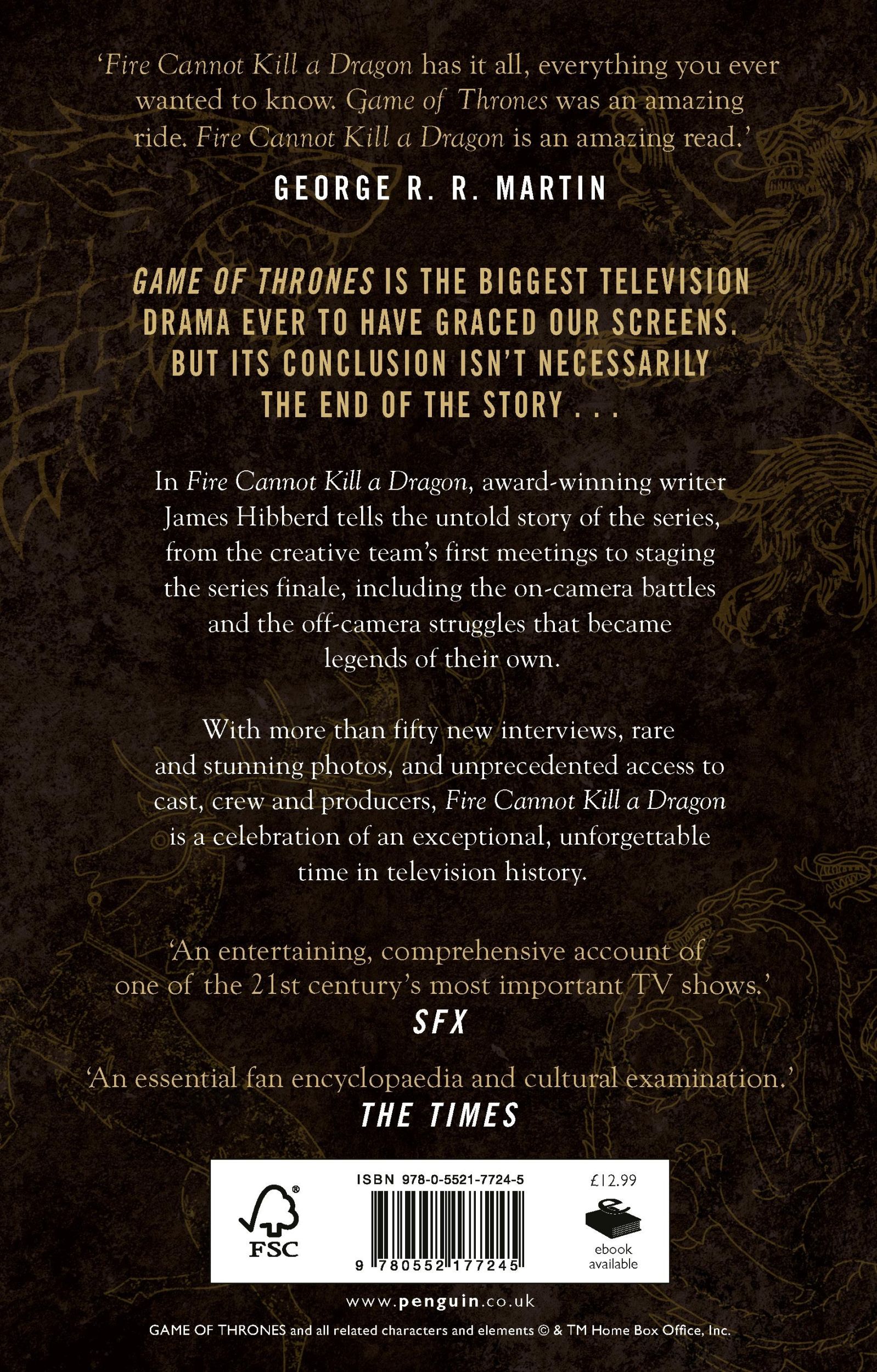 Rückseite: 9780552177245 | Fire Cannot Kill a Dragon | 'An amazing read' George R.R. Martin