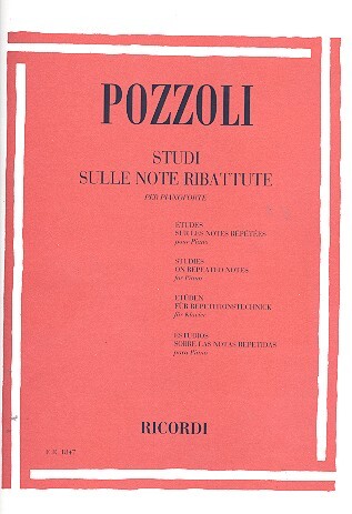 Cover: 9790041818474 | Studi Sulle Note Ribattute | Ettore Pozzoli | Partitur | 1978