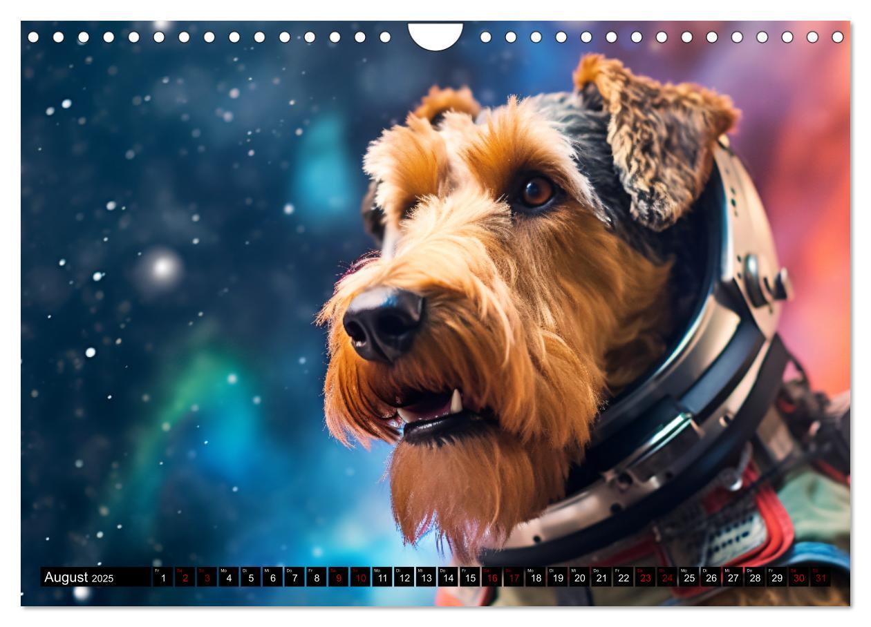 Bild: 9783383858987 | Hunde im Weltall (Wandkalender 2025 DIN A4 quer), CALVENDO...