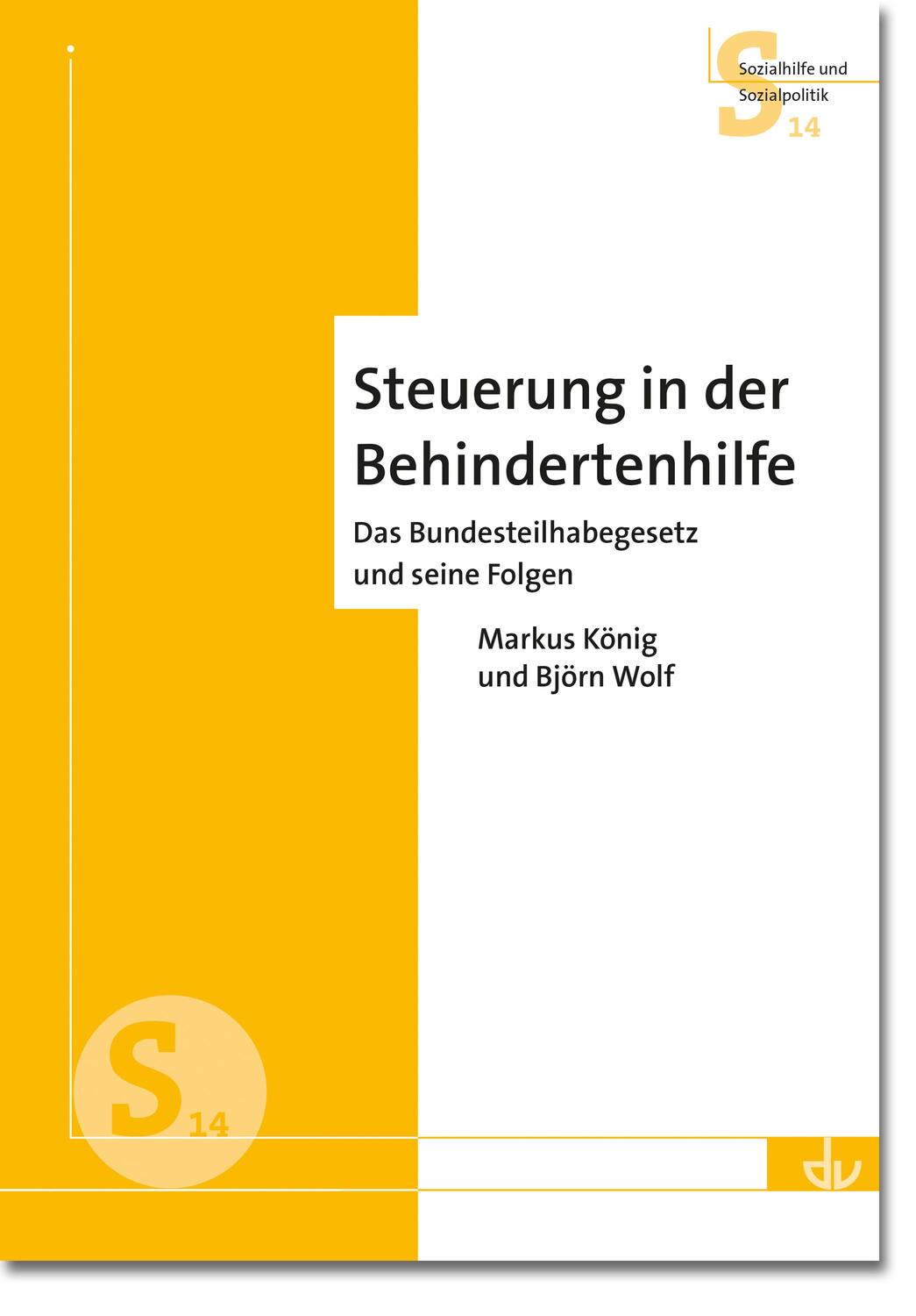 Cover: 9783784129822 | Steuerung in der Behindertenhilfe | Markus König (u. a.) | Broschüre