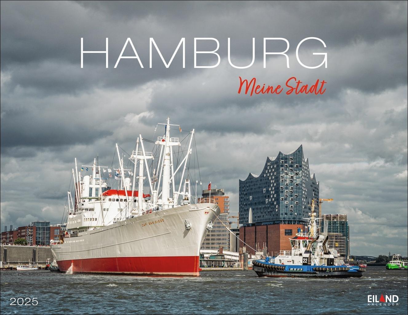 Cover: 9783964023520 | Hamburg - Meine Stadt Kalender 2025 | Eiland | Kalender | 13 S. | 2025