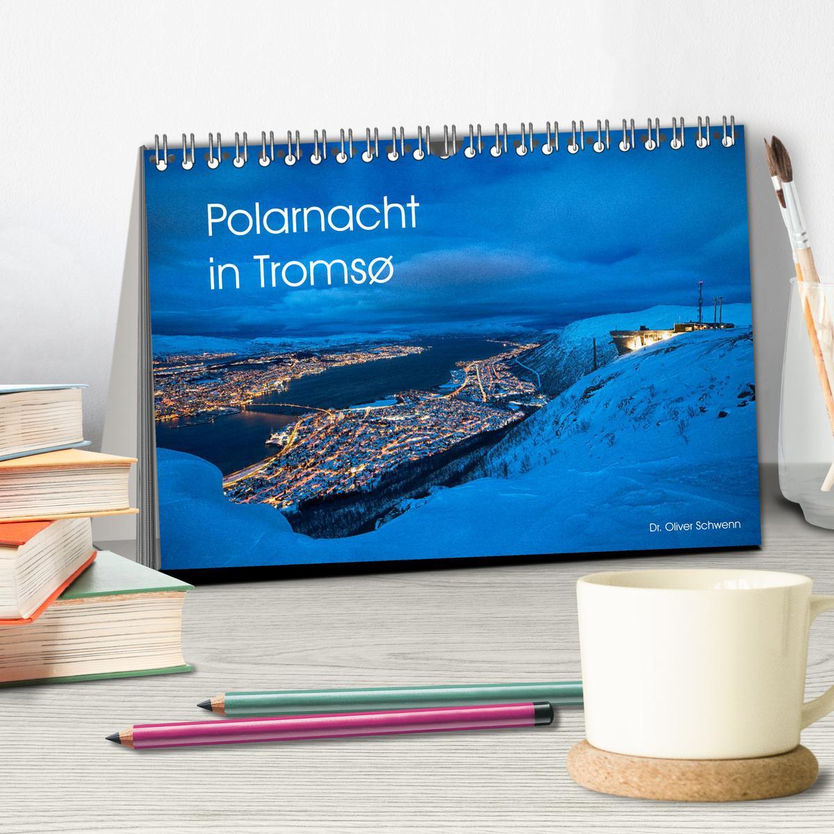 Bild: 9783435113347 | Polarnacht in Tromsø (Tischkalender 2025 DIN A5 quer), CALVENDO...