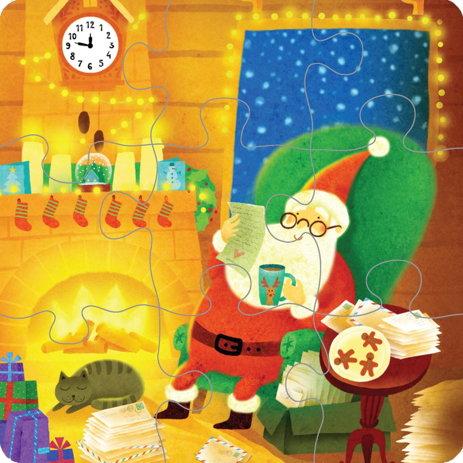 Bild: 9781789417203 | Erstes Puzzle &amp; Buch: Der Weihnachtsmann | 3 Puzzles mit je 9 Teilen