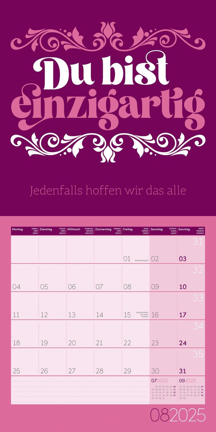 Bild: 9783838445342 | Einspruch Kalender 2025 - 30x30 | Ackermann Kunstverlag | Kalender