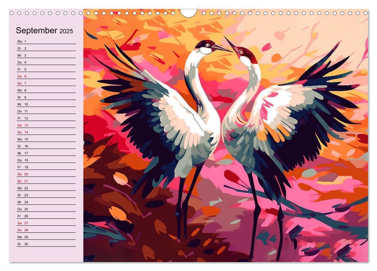 Bild: 9783383904257 | Kunterbunte Vögel (Wandkalender 2025 DIN A3 quer), CALVENDO...