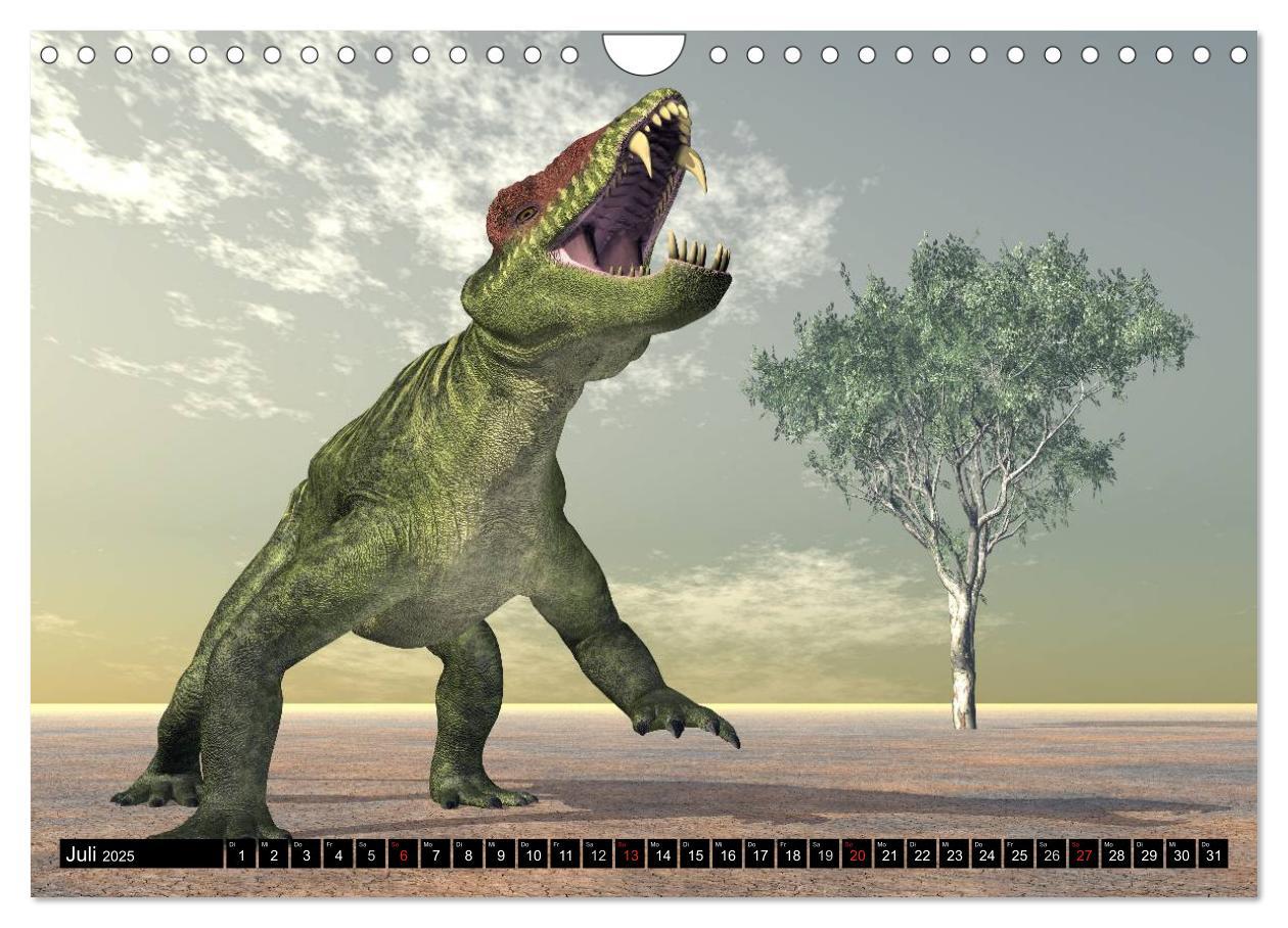 Bild: 9783435568208 | Dinosaurier. Urzeitliche Giganten (Wandkalender 2025 DIN A4 quer),...