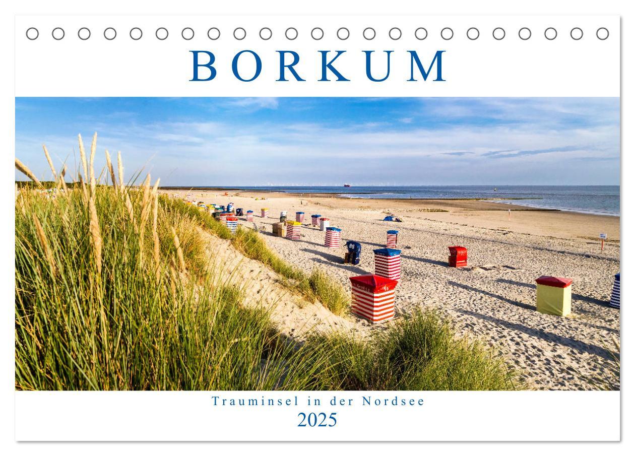 Cover: 9783435348824 | BORKUM Trauminsel in der Nordsee (Tischkalender 2025 DIN A5 quer),...