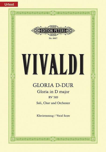 Cover: 9790014102920 | Gloria D-Dur RV 589 | für Soli, Chor und Orchester / Klavierauszug