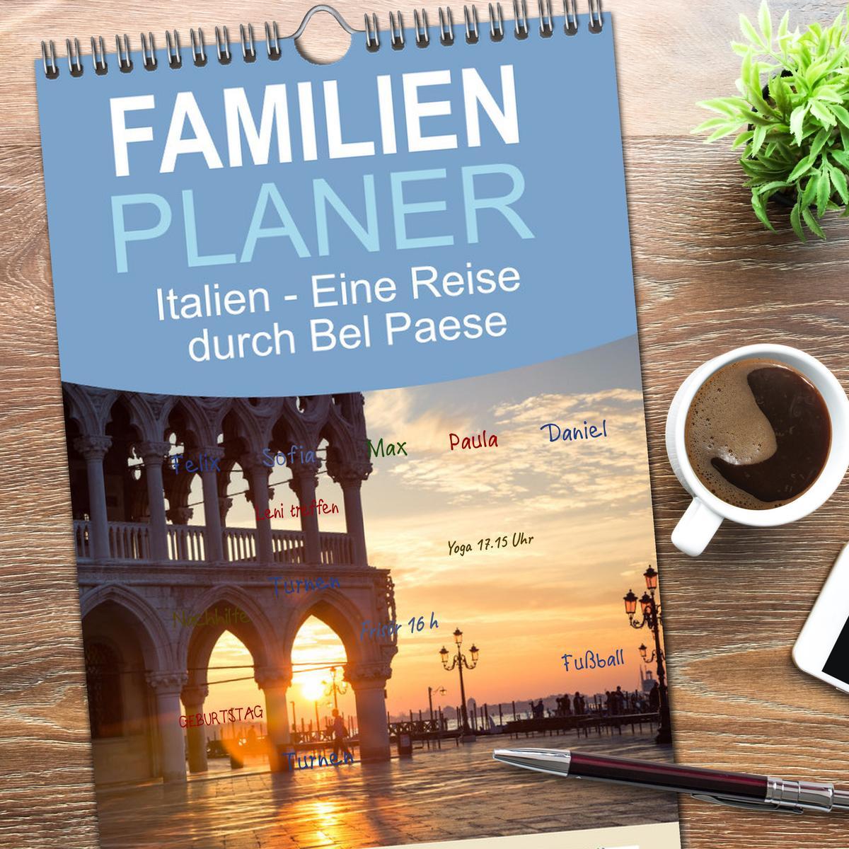 Bild: 9783457100790 | Familienplaner 2025 - Italien - Eine Reise durch Bel Paese mit 5...