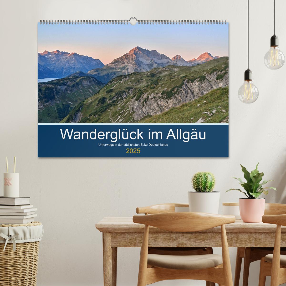 Bild: 9783435191611 | Wanderglück im Allgäu (Wandkalender 2025 DIN A2 quer), CALVENDO...