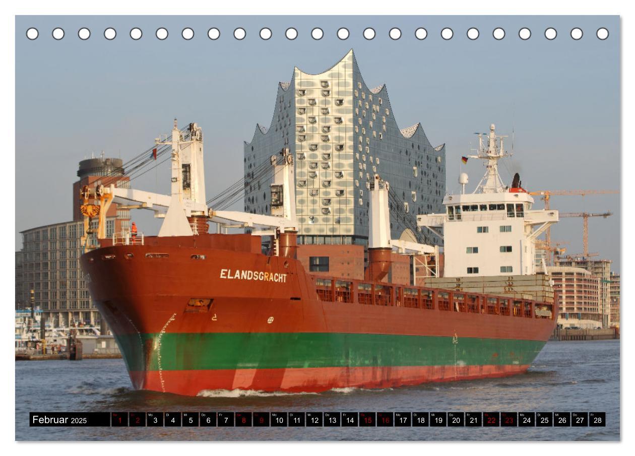 Bild: 9783383987755 | Shipspotting Hamburg (Tischkalender 2025 DIN A5 quer), CALVENDO...