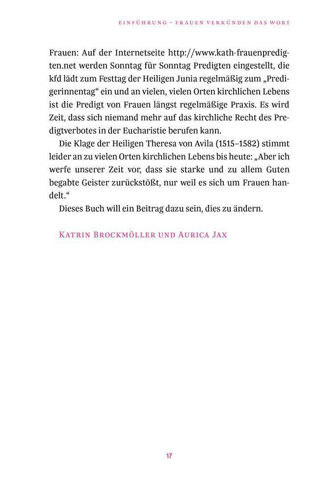 Bild: 9783460255494 | Frauen verkünden das Wort | Aurica Jax | Buch | 192 S. | Deutsch