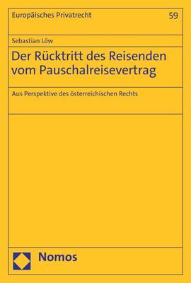 Cover: 9783756004911 | Der Rücktritt des Reisenden vom Pauschalreisevertrag | Sebastian Löw