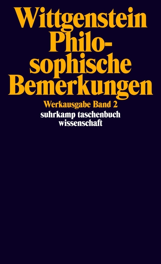 Cover: 9783518281024 | Werkausgabe. Bd.2 | Ludwig Wittgenstein | Taschenbuch | 319 S. | 1984